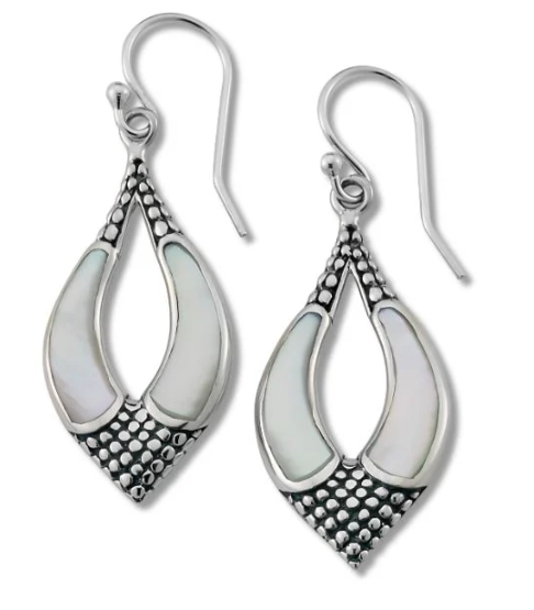 Samuel B. Sterling Silver Malang Earrings Mother Of Pearl (101197)