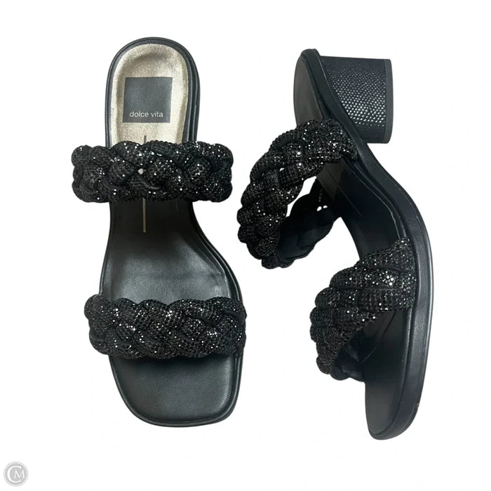 Sandals Heels Block By Dolce Vita In Black, Size: 7