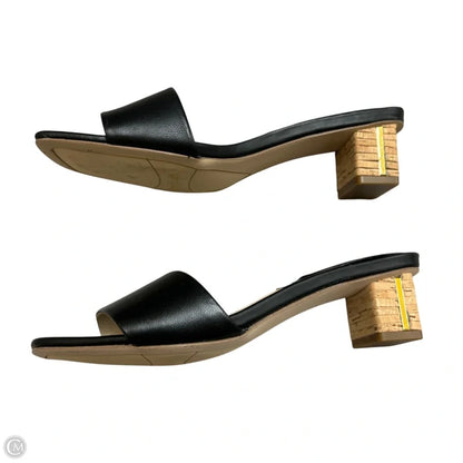 Sandals Heels Block By Franco Sarto In Black & Tan, Size: 8