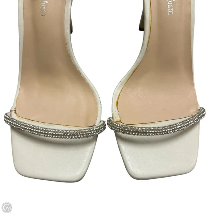 Sandals Heels Stiletto By Tru Comfort Foam In Beige, Size: 6.5