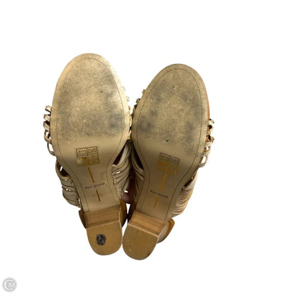 Sandals Heels Wedge By Dolce Vita In Tan, Size: 7.5