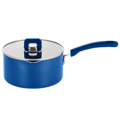 Saucepan Pot 3.1 Qt Non-Stick Foldable Knob Blue