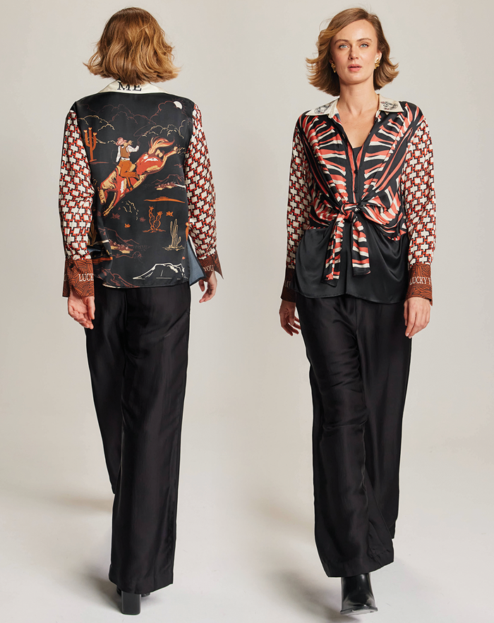 Savannah Wide Black Pants
