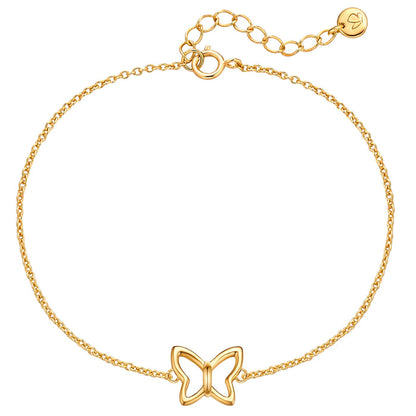 Schmetterling Armband gold
