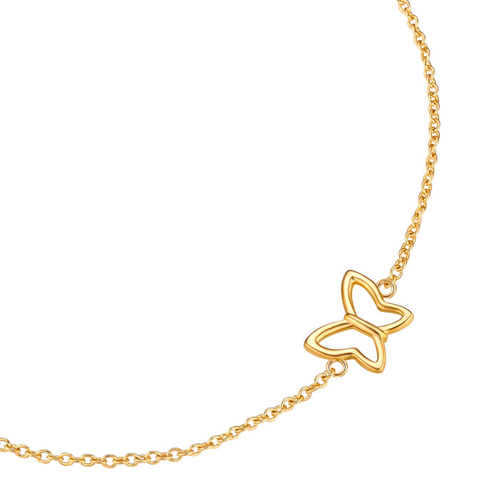 Schmetterling Armband gold