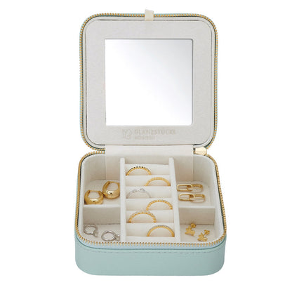 Schmuck Organizer mit Spiegel Medium türkis