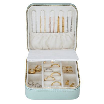 Schmuck Organizer mit Spiegel Medium türkis