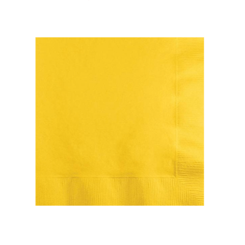 Bulk Party Decor School Bus Yellow Beverage Napkins