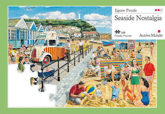 Seaside Nostalgia: Active Minds Puzzle for People with Dementia - Tabtime Limited
