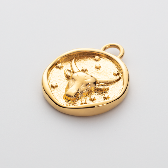Set Taurus Charm und Armkette Gold