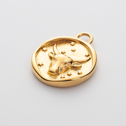 Set Taurus Charm und Armkette Gold