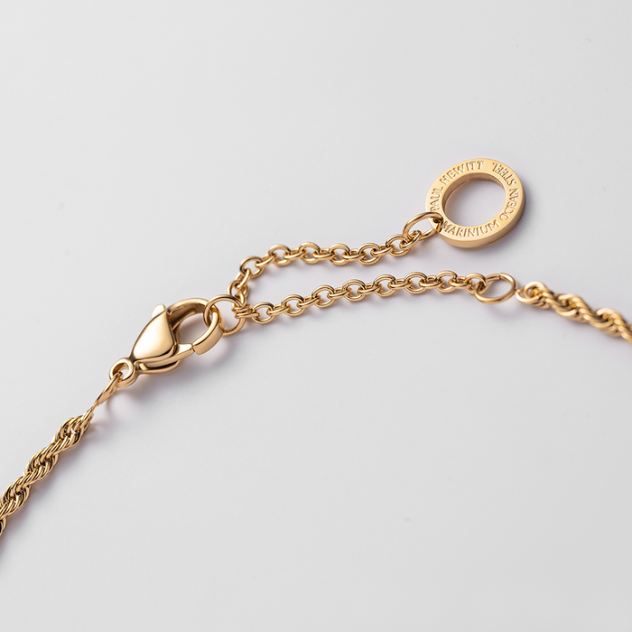 Set Taurus Charm und Armkette Gold