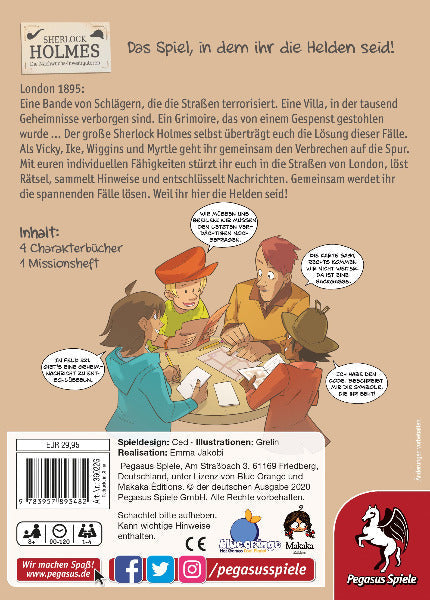 Sherlock Holmes - Kooperativer Krimi-Spielecomic für bis zu 4 Detektive
