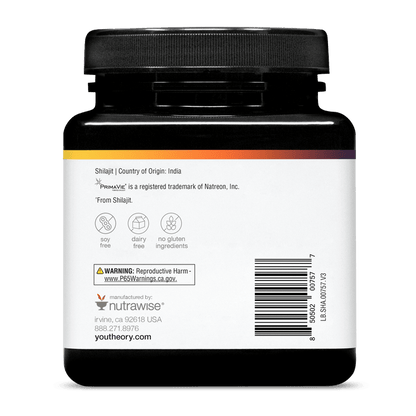 SHA.00757 Youtheory Shilajit 60 Capsules Product Image - Back