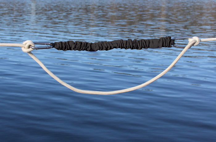 Shockles™ LineSnubber™ Shock Absorber for Dock Line, Black, 20" (51 cm) - SKU 2410
