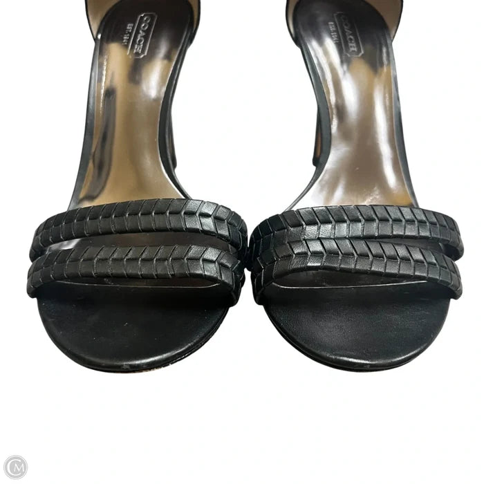 Shoes Designer By Coach In Black, Size: 10