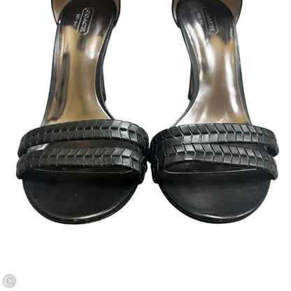 Shoes Designer By Coach In Black, Size: 10