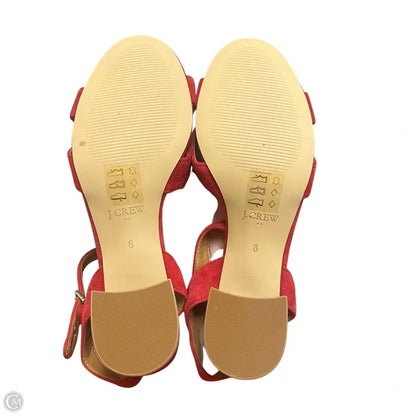 Shoes Heels Block By J. Crew In Red, Size: 8