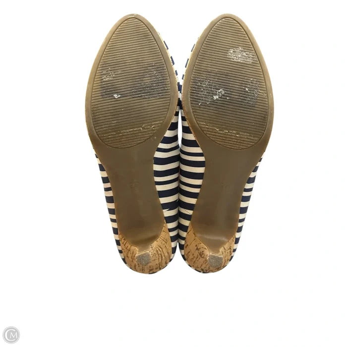 Shoes Heels Kitten By Kelly And Katie In Striped Pattern, Size: 9.5