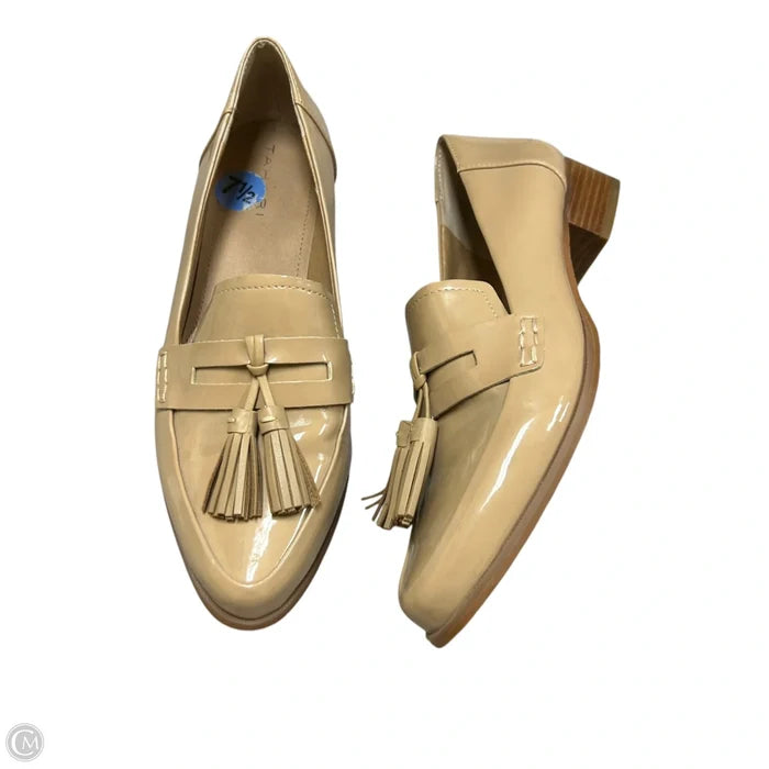 Shoes Heels Platform By Tahari In Tan, Size: 7.5