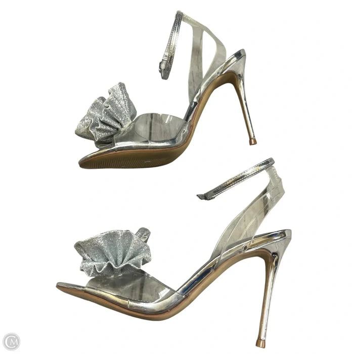 Shoes Heels Stiletto By Marc Fisher In Silver, Size: 6.5