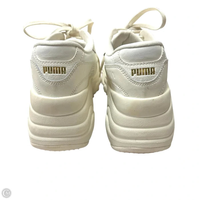 Shoes Sneakers By Puma In Blue & Cream, Size: 10