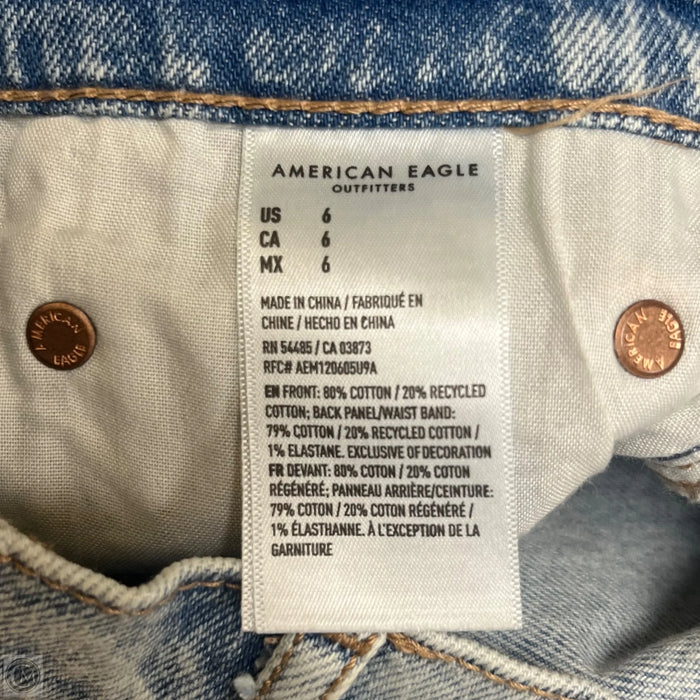 Shorts By American Eagle In Blue Denim, Size: 6