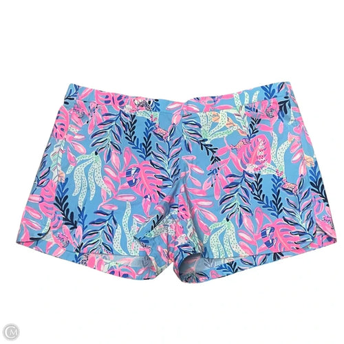 Shorts Designer By Lilly Pulitzer In Blue & Pink, Size: Xl
