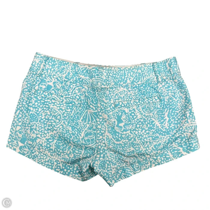Shorts Designer By Lilly Pulitzer In Blue & White, Size: 0
