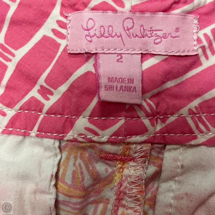 Shorts Designer By Lilly Pulitzer In Orange & Pink, Size: 2