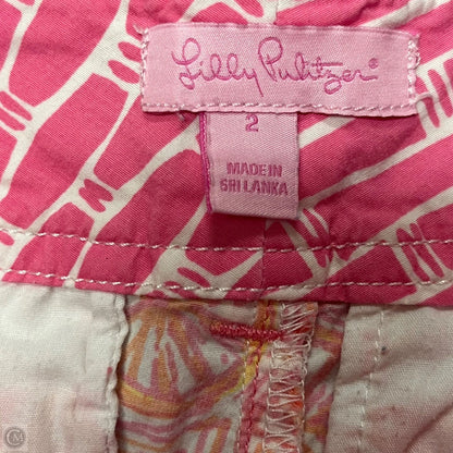 Shorts Designer By Lilly Pulitzer In Orange & Pink, Size: 2