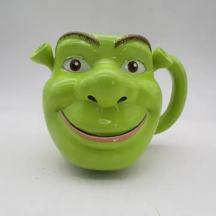 Shrek - Face Grin Ogre Ceramic 3D Sculpted Mug