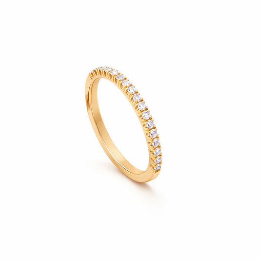 Sienna Alliansring, Diamantring Vigselring / Förlovningsring | 18k. guld