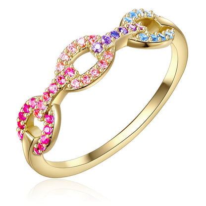 Silberring multicolor