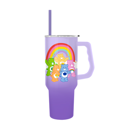 Silver Buffalo Care Bears Group Stars Ombre 40oz Stainless Steel Tumbler