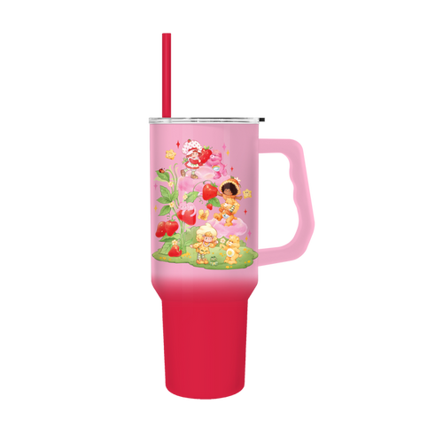 Silver Buffalo Care Bears & Strawberry Shortcake 40oz Ombre SS Tumbler