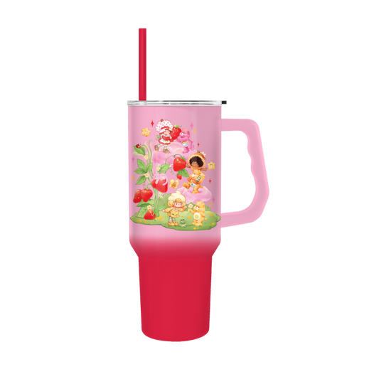 Silver Buffalo Care Bears & Strawberry Shortcake 40oz Ombre SS Tumbler