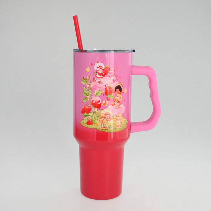 Silver Buffalo Care Bears & Strawberry Shortcake 40oz Ombre SS Tumbler