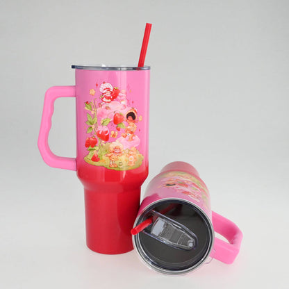 Silver Buffalo Care Bears & Strawberry Shortcake 40oz Ombre SS Tumbler