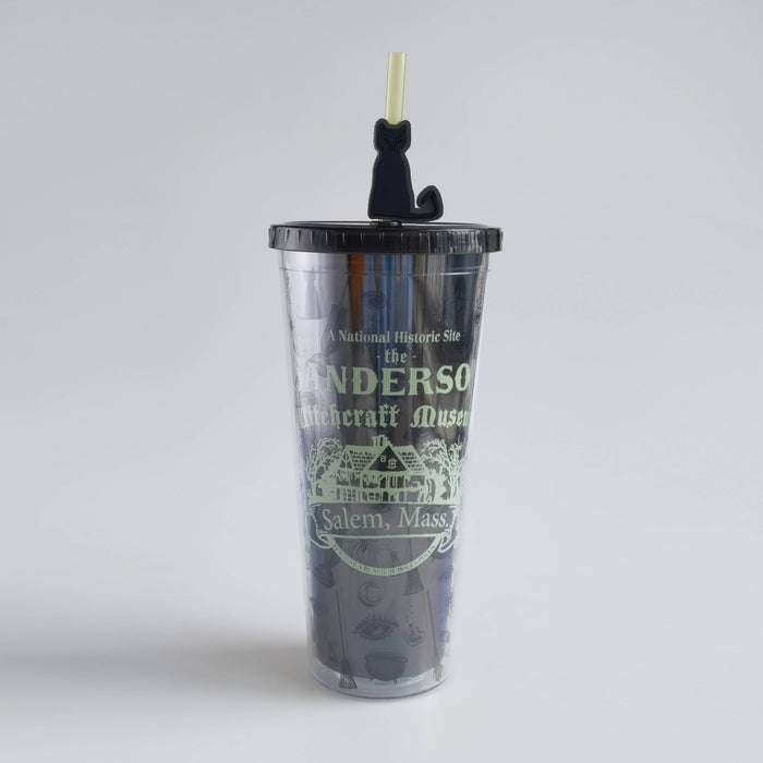 Silver Buffalo Hocus Pocus Glow in the Dark 24oz Plastic Cold Cup w/ Lid