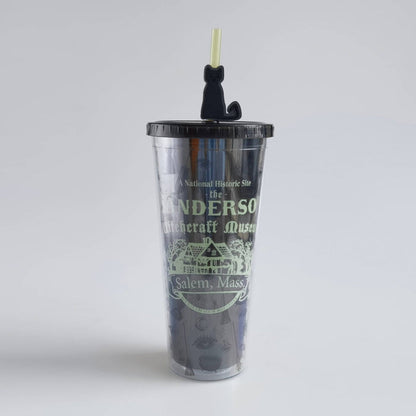 Silver Buffalo Hocus Pocus Glow in the Dark 24oz Plastic Cold Cup w/ Lid