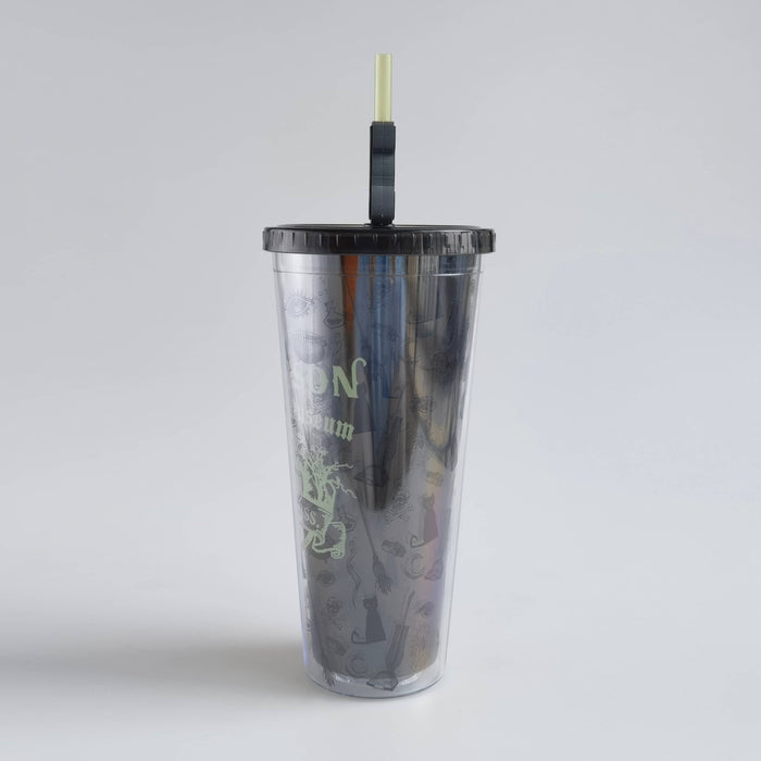 Silver Buffalo Hocus Pocus Glow in the Dark 24oz Plastic Cold Cup w/ Lid