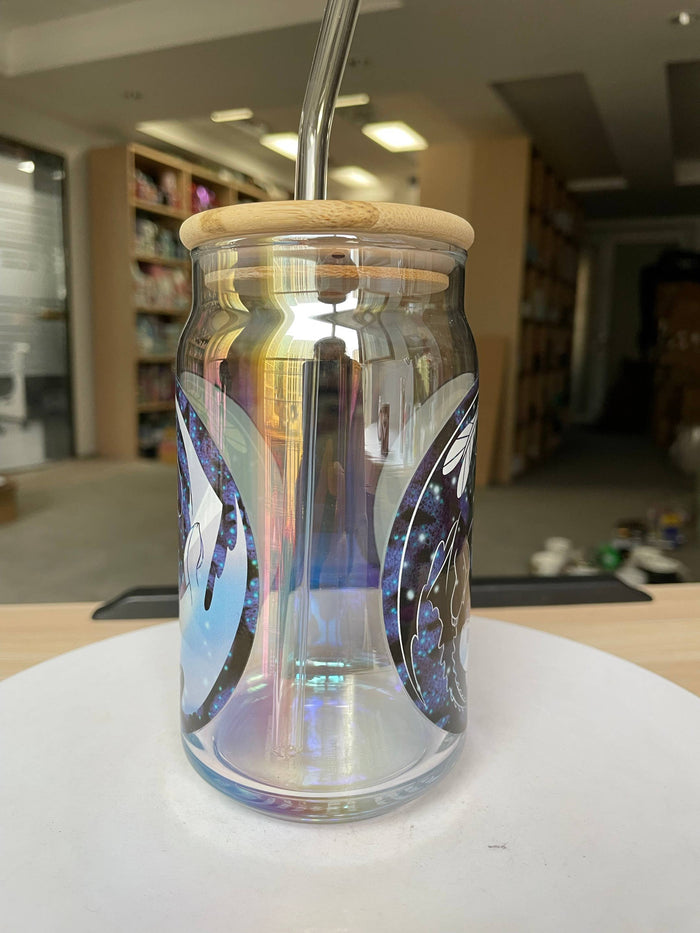 Silver Buffalo How to Train Your Dragon Night & Light 16oz Iridescent Glass