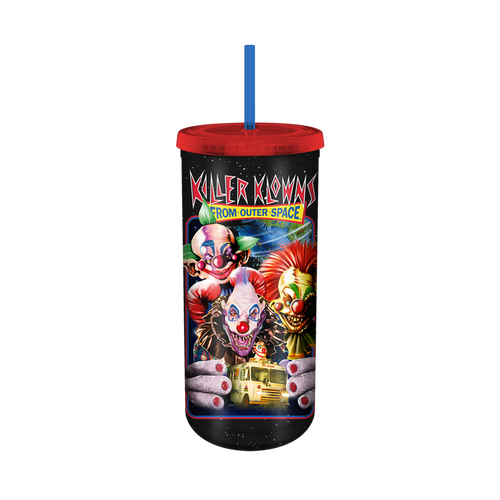 Silver Buffalo Killer Klowns Outer Space Trio 20oz Plastic Tall Cold Cup