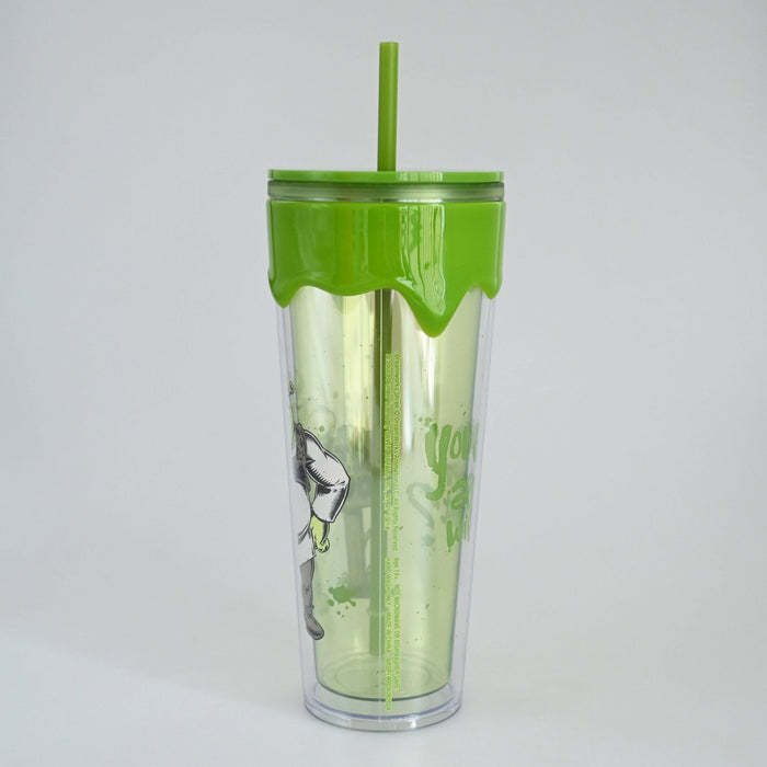 Silver Buffalo Shrek - Shrek Keep Out Slime 26oz. Plastic Drip Tumbler