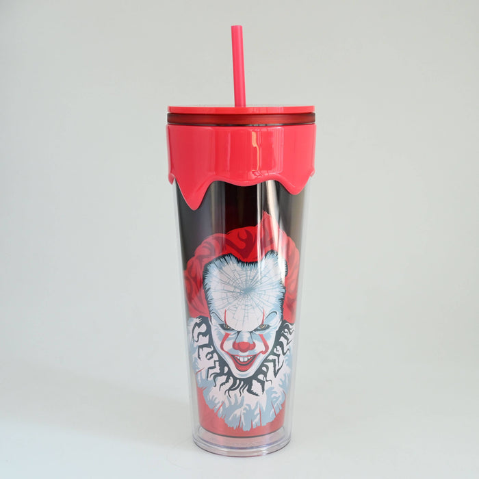 Silver Buffalo Silver Buffalo It Pennywise - Chapter 2 26oz Plastic Drip Tumbler - Kryptonite Character Store