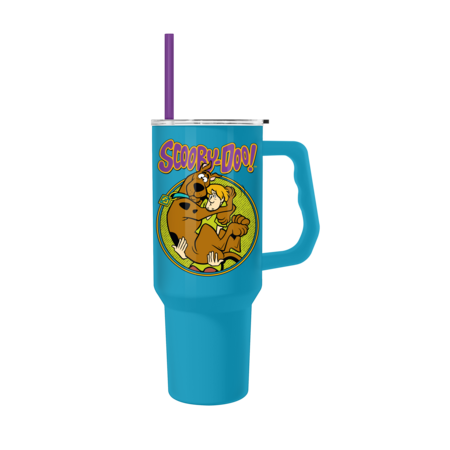 Silver Buffalo Silver Buffalo Scooby Doo Scared Shaggy Scooby 40oz Stainless Steel Tumbler