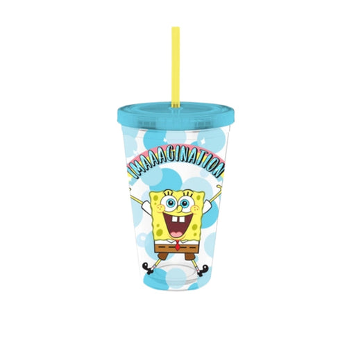 Silver Buffalo SpongeBob - Imagination 16oz Plastic Cold Cup