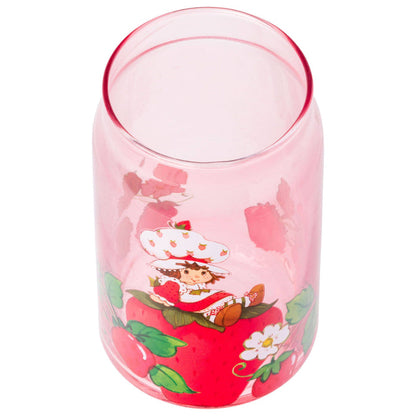 Silver Buffalo Strawberry Shortcake Sitting Strawberry 16oz Glass Tumbler