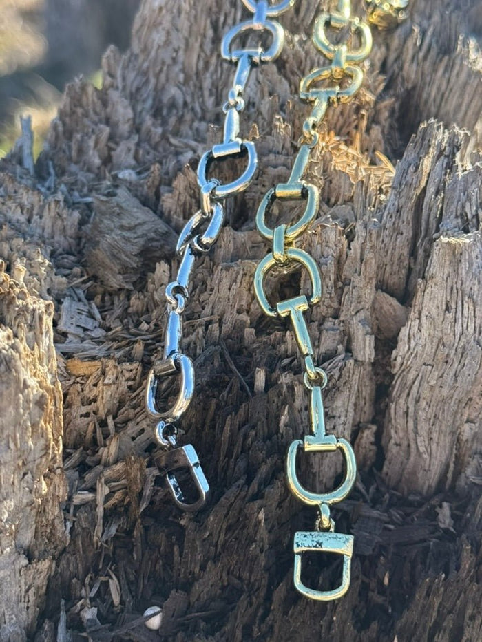 Silver Snaffle Bit Magnetic Bracelet